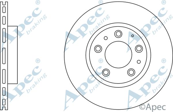 APEC BRAKING Тормозной диск DSK2586